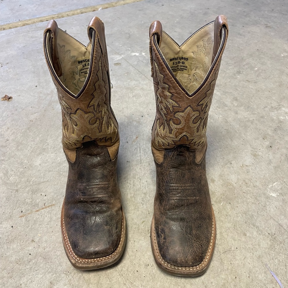 Kids Brown Western Boots